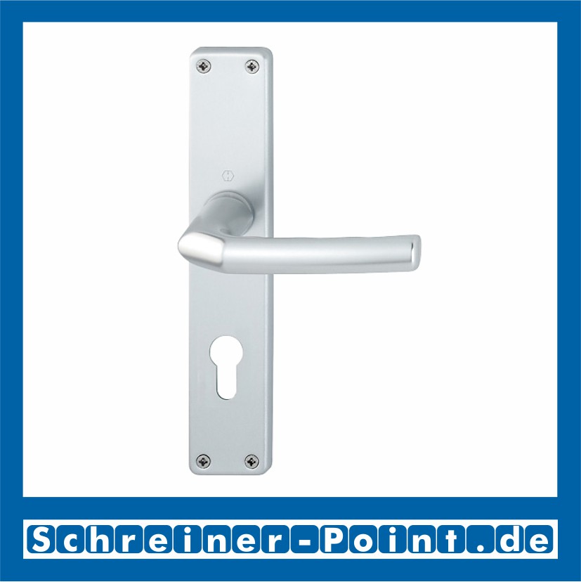 Hoppe Birmingham Aluminium Langschildgarnitur F1 Natur 1117/202SP, 2533847, 3102571, 2533978, 3102627, 2534014, 3102651, 2534006, 3147850